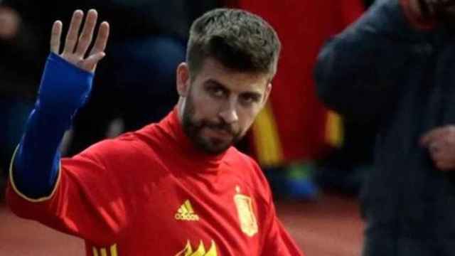 Gerard Piqué en una imagen de archivo durante un partido con la Selección española / EFE