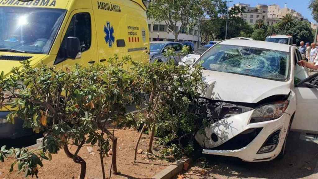 Accidente entre Gran Via y Roger de Flor / betevé