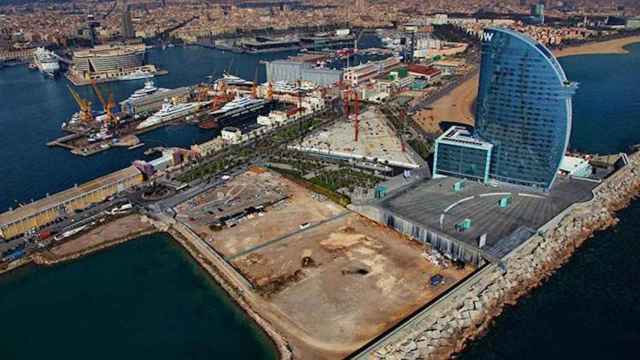 Los terrenos del Port de Barcelona, junto al Hotel Vela, donde se iba a construir el Hermitage / PORT DE BARCELONA