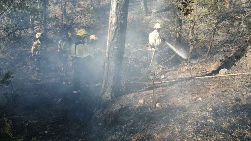 Bomberos de la Generalitat en el incendio de la Anoia / BOMBERS