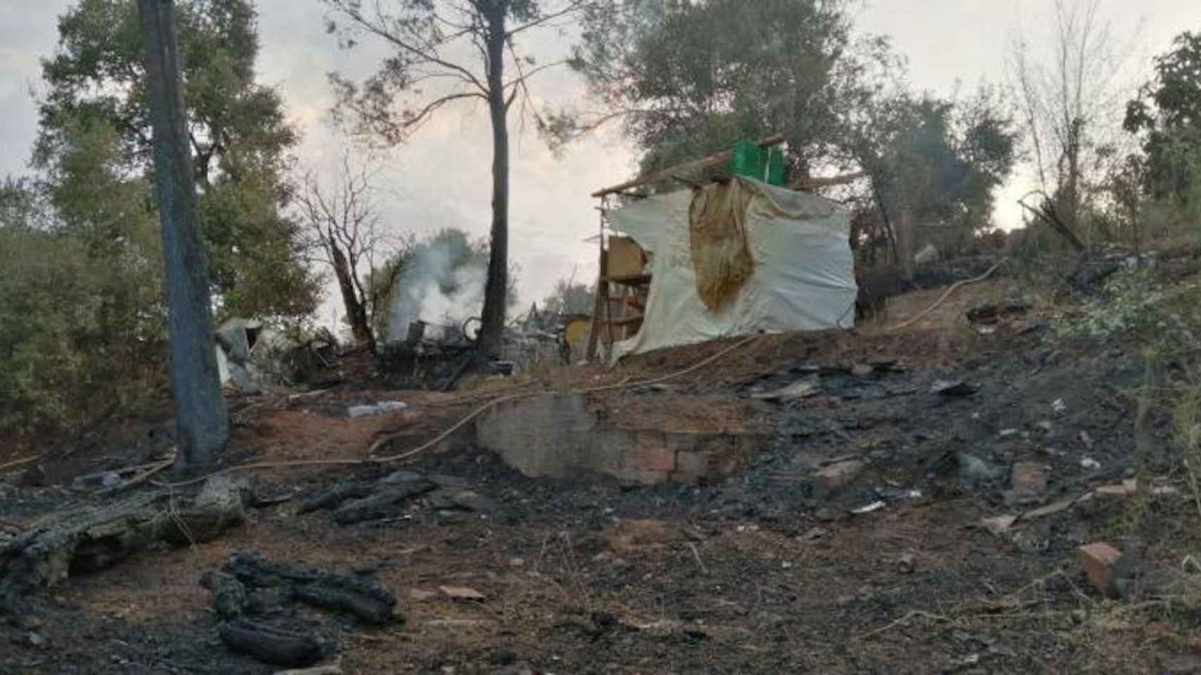 Asentamiento de barracas en Terrassa / BOMBEROS