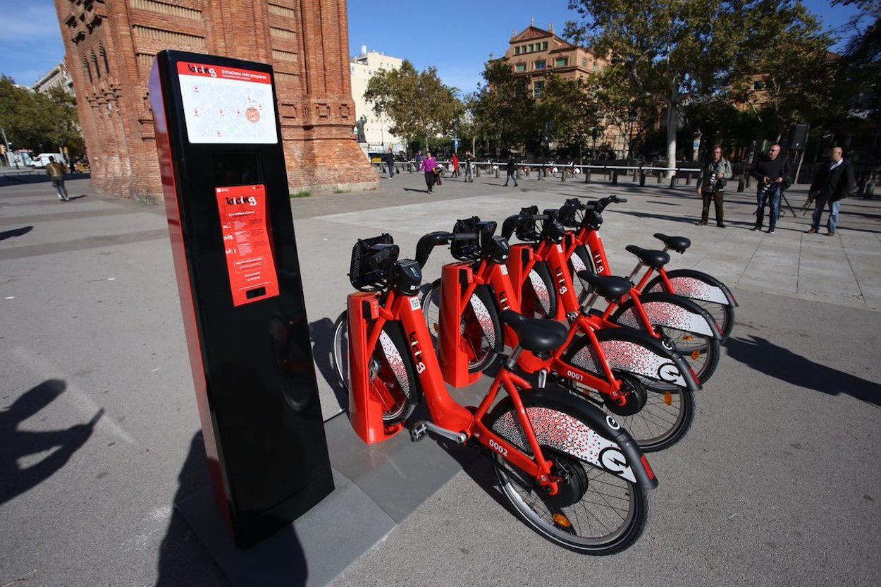 Bicicletas del Bicing en una imagen de archivo en Barcelona