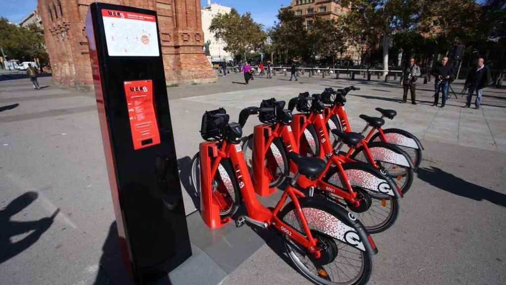 Bicicletas del Bicing en una imagen de archivo en Barcelona