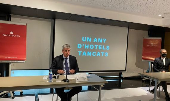 Jordi Mestre, en una rueda de prensa