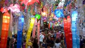 Las fiestas de Gràcia en una edición anterior