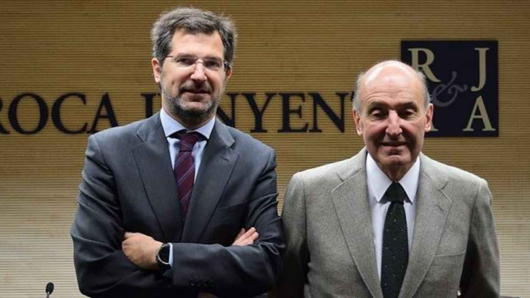 Joan Roca, presidente del despacho, junto a Miquel Roca / ROCA JUNYENT