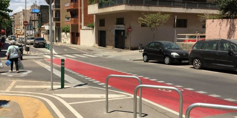 Carril bici de la calle Marquès de Monistrol / RP