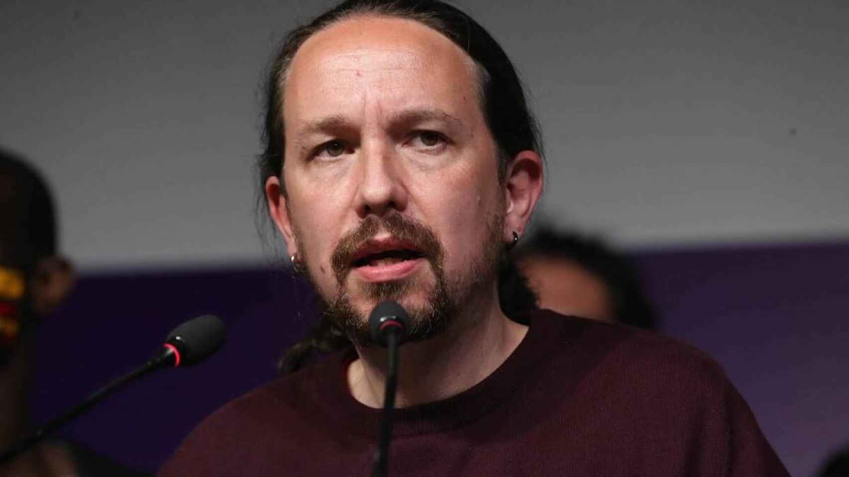 El exvicepresidente del Gobierno y exlíder de Podemos, Pablo Iglesias, durante su dimisión / EFE