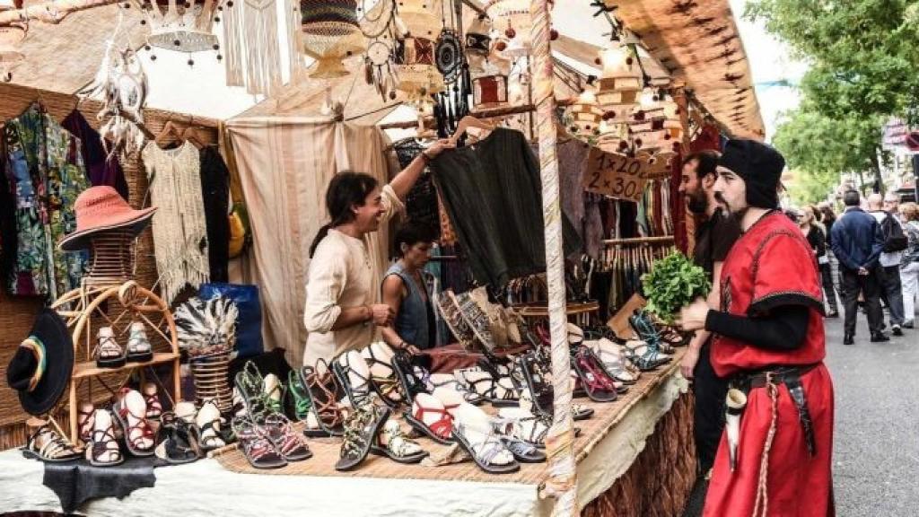 Parada de un Mercado Medieval de Barcelona