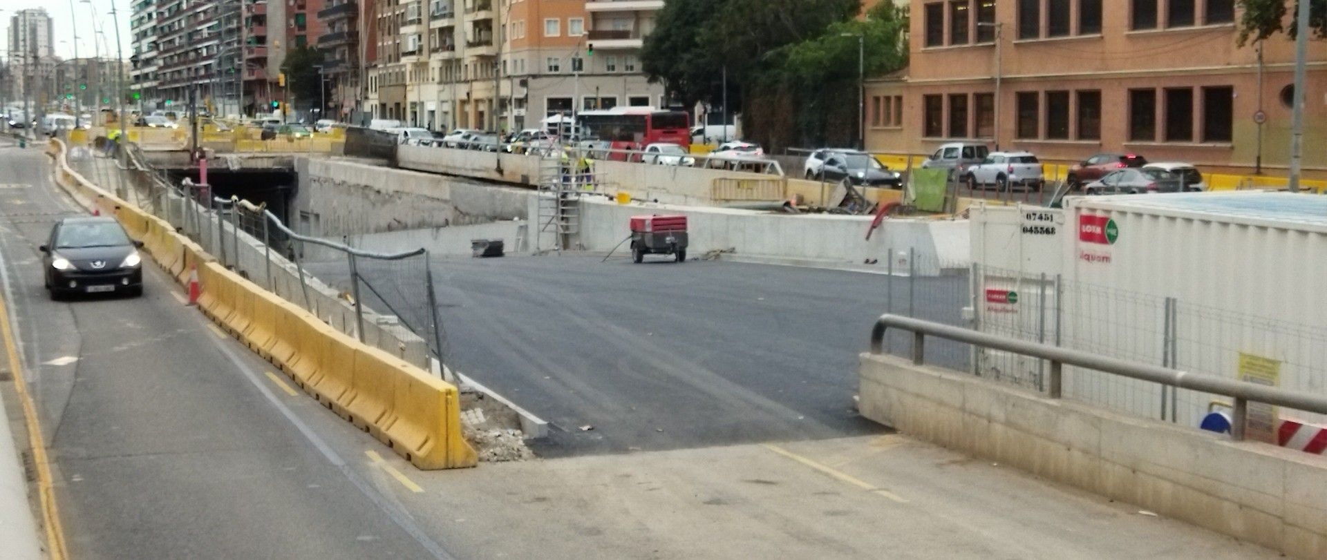 Salida del túnel de Glòries, a la altura de la rambla del Poblenou, en sentido Besòs / METRÓPOLI - JORDI SUBIRANA