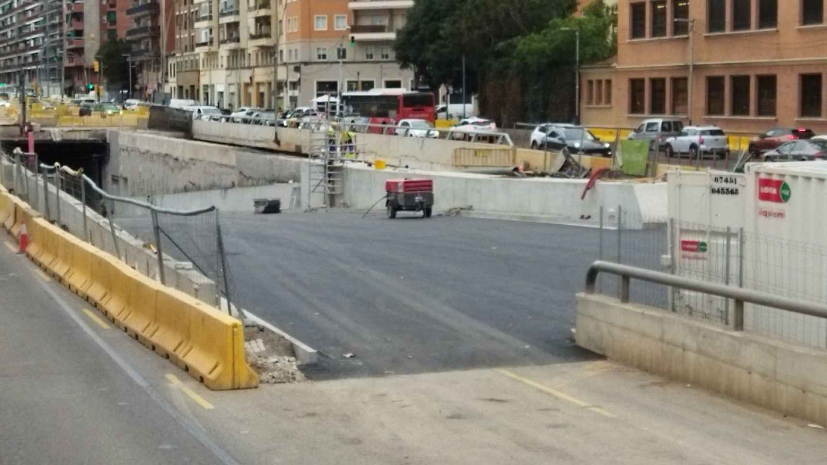 Salida del túnel de Glòries, a la altura de la rambla del Poblenou, en sentido Besòs / METRÓPOLI - JORDI SUBIRANA