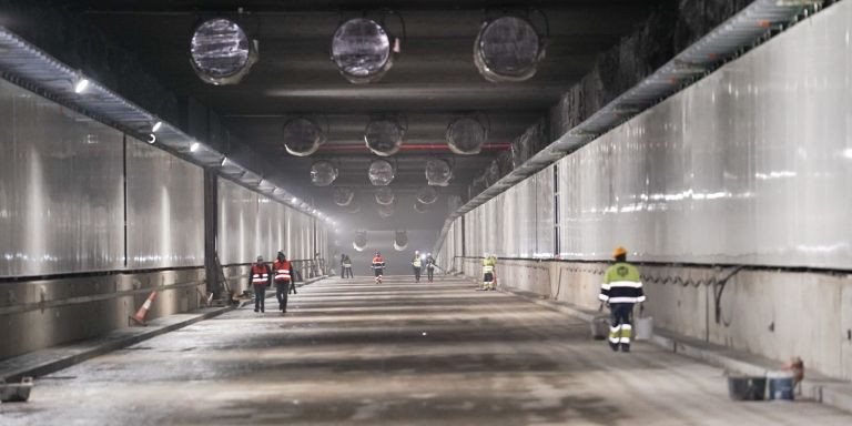 Interior del túnel de Glòries / AYUNTAMIENTO DE BARCELONA