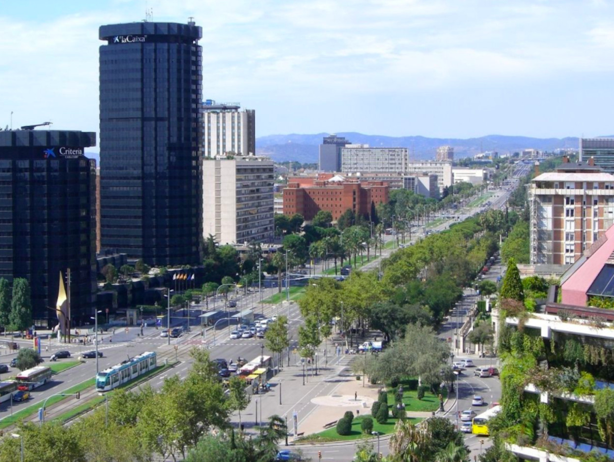 Vista aérea del barrio de les Corts de Barcelona / ARCHIVO