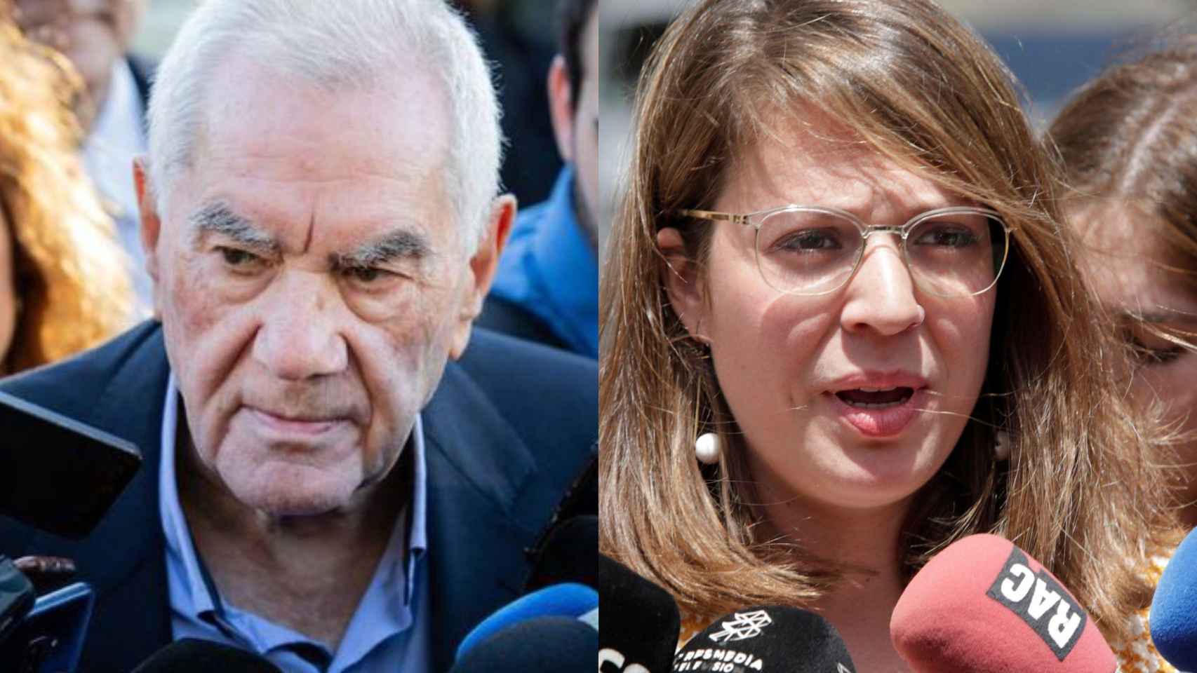 Ernest Maragall y Janet Sanz en un 'collage' de Metrópoli