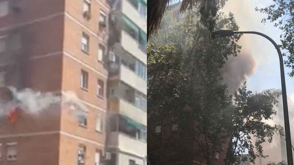 Grave incendio en un piso de Sant Martí / RRSS