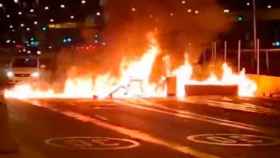 Barricadas de los CDR en la víspera de la Diada / CDR ACCIÓ DIRECTA - TWITTER