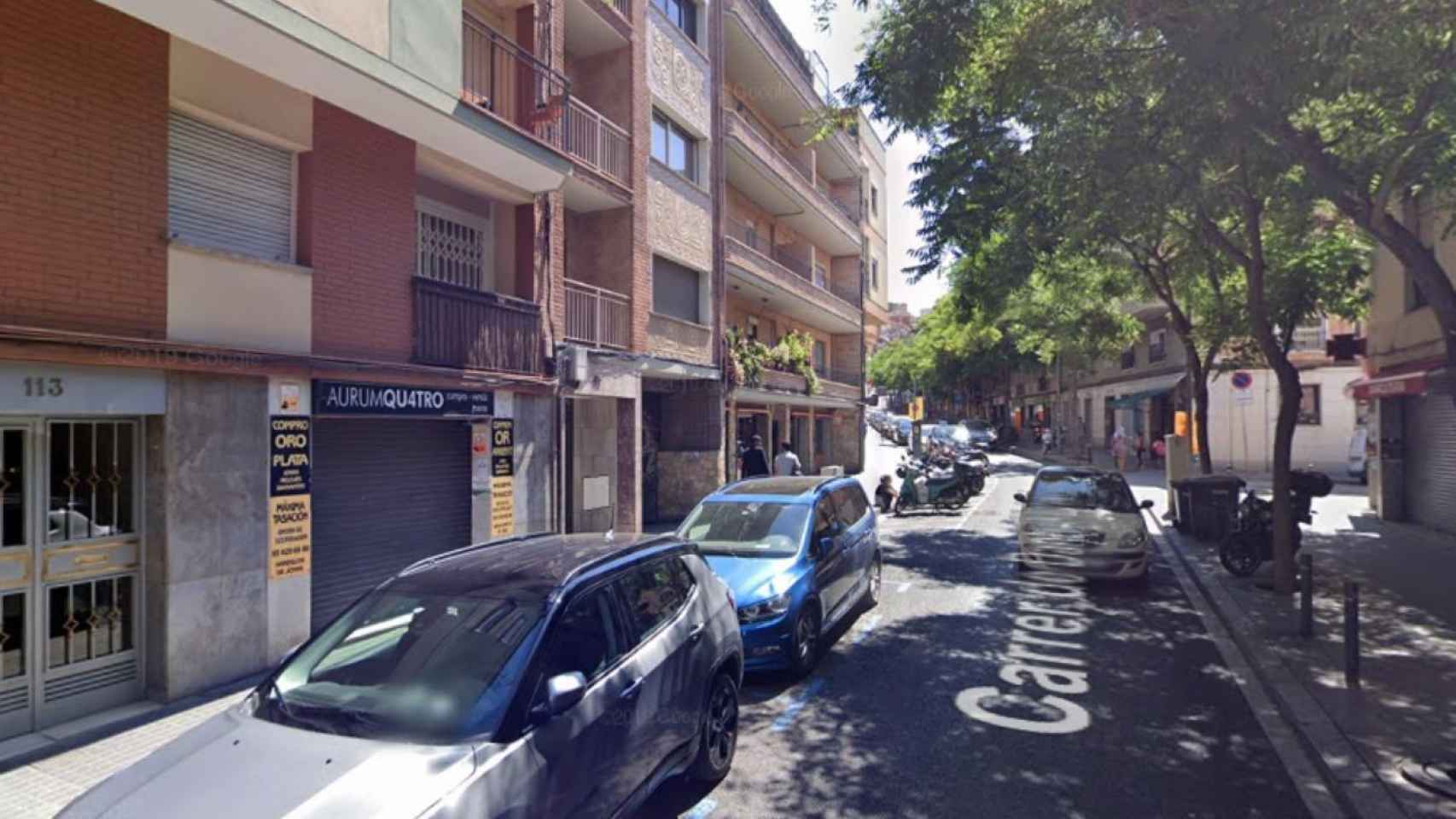 El comercio de compra y venta de joyas atracado esta tarde en el Carmel / GOOGLE MAPS