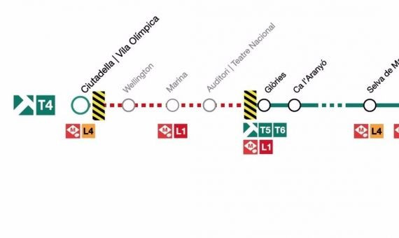 Afectación del servicio de la línea T4 de Tram para este domingo / TRAM