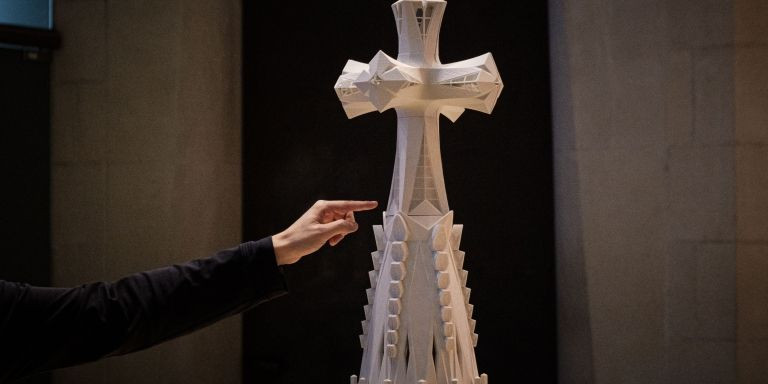 Maqueta de la torre de Jesucristo de la Sagrada Família / METRÓPOLI - Pablo Miranzo