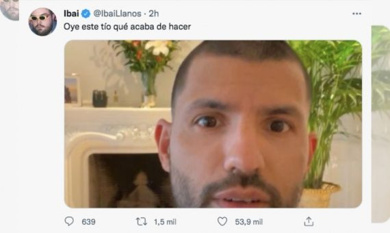 Tuit de Ibai Llanos sobre el cambio de 'look' del 'Kun' / RRSS