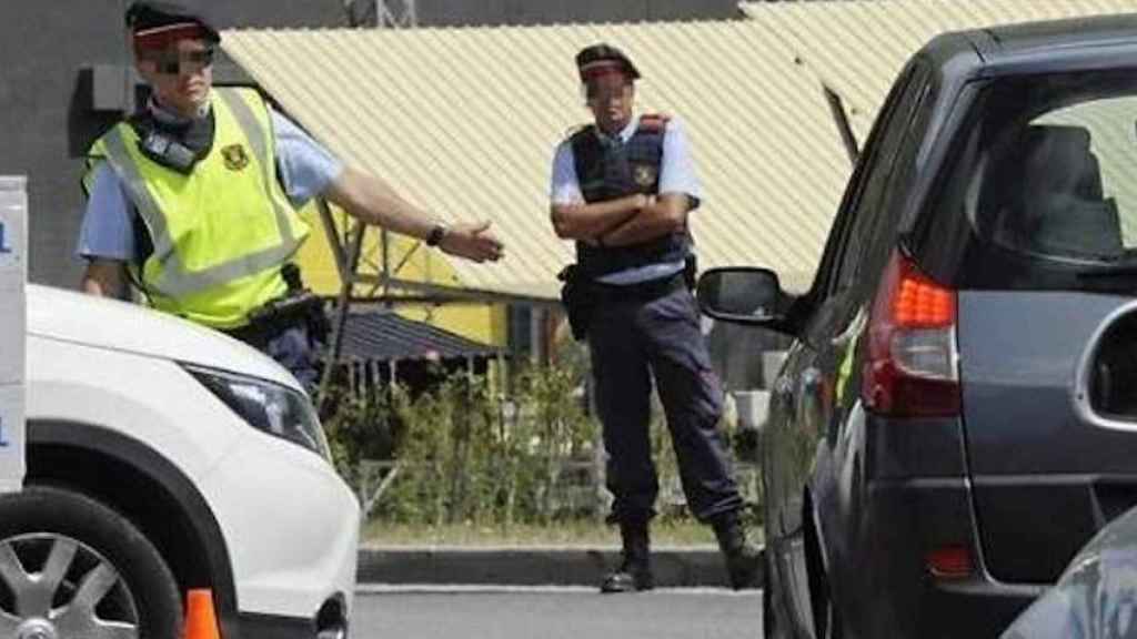 Control de los Mossos d'Esquadra