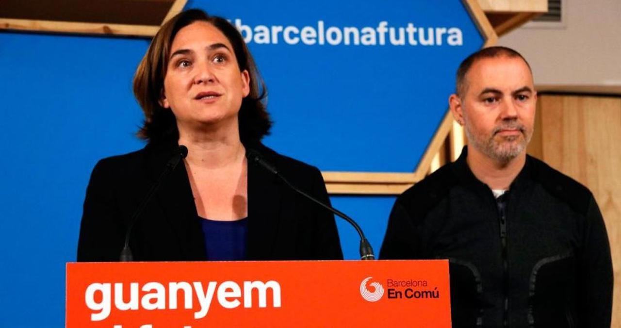 Ada Colau y Eloi Badia, en un acto de su partido / CG