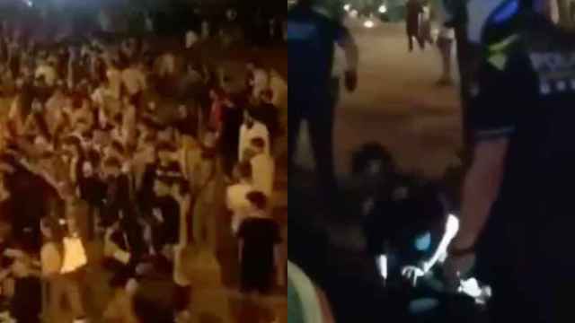 Peleas multitudinarias y detenciones en el macrobotellón del Bogatell por la Mercè/ RRSS