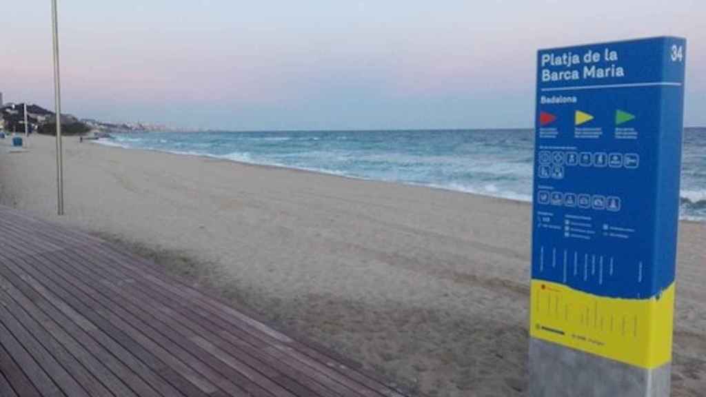 Playa Barca Maria de Badalona, donde buscan el cadáver / TRIPADVISOR