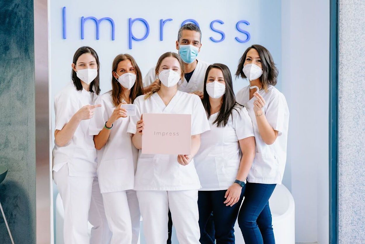 Miembros del equipo de Impress, la ortodoncia invisible