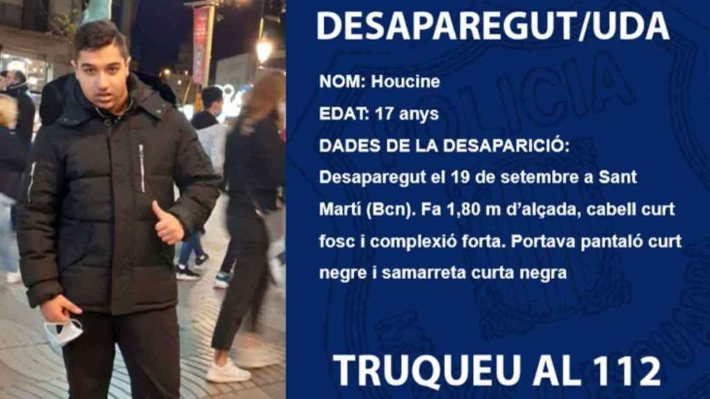 Fotografía de Houcine difundida por Mossos / MOSSOS D'ESQUADRA