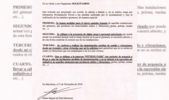 Peticiones en la recogida de firmas de la finca / CEDIDA