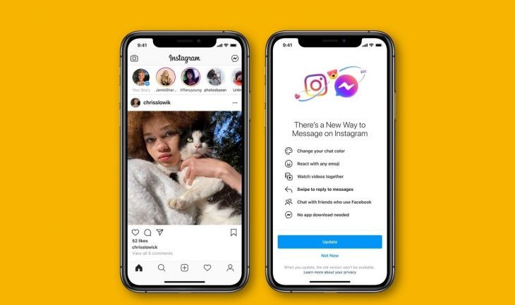 Página principal de Instagram, una de las redes sociales de Facebook