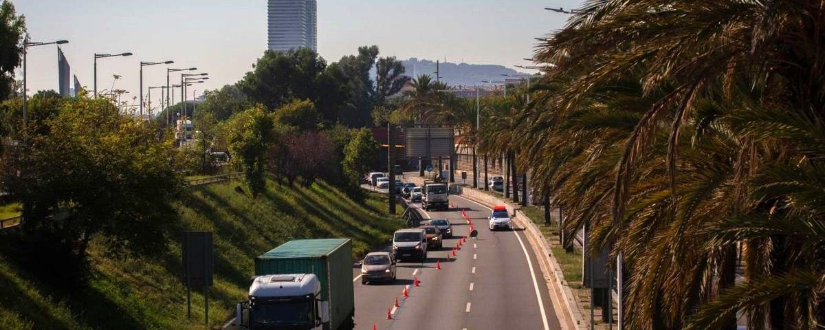 Circulación en la Ronda Litoral / EUROPA PRESS