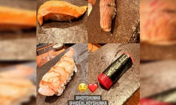 Algunos de los platos del Koy Shunka publicados por Cristina Pedroche / INSTAGRAM