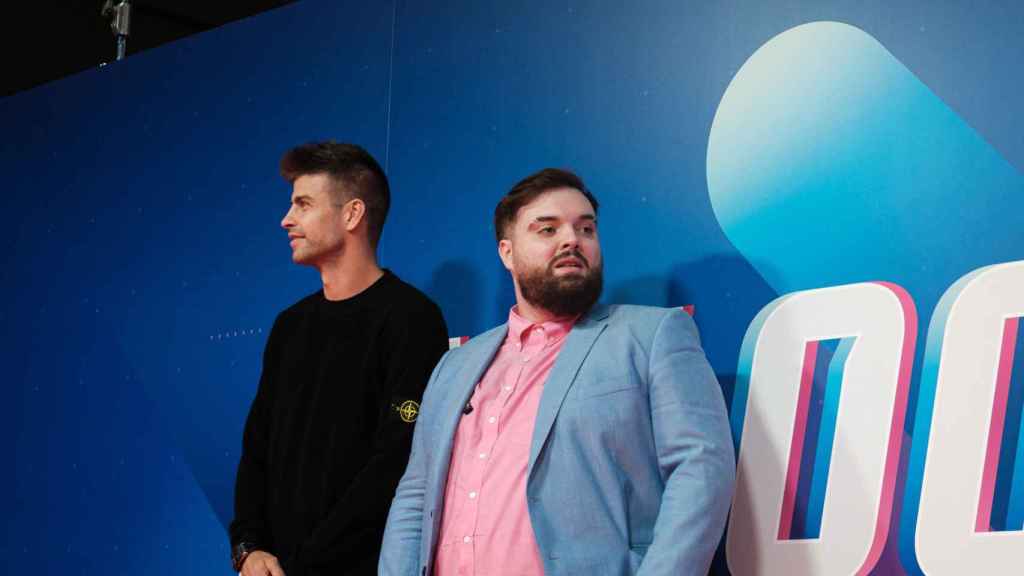 Ibai y Piqué en la presentación del Balloon World Cup / METRÓPOLI - Pablo Miranzo