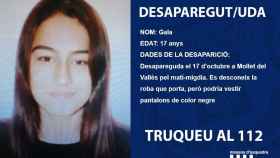 Gala, la menor desaparecida en Mollet del Vallès / MOSSOS D'ESQUADRA