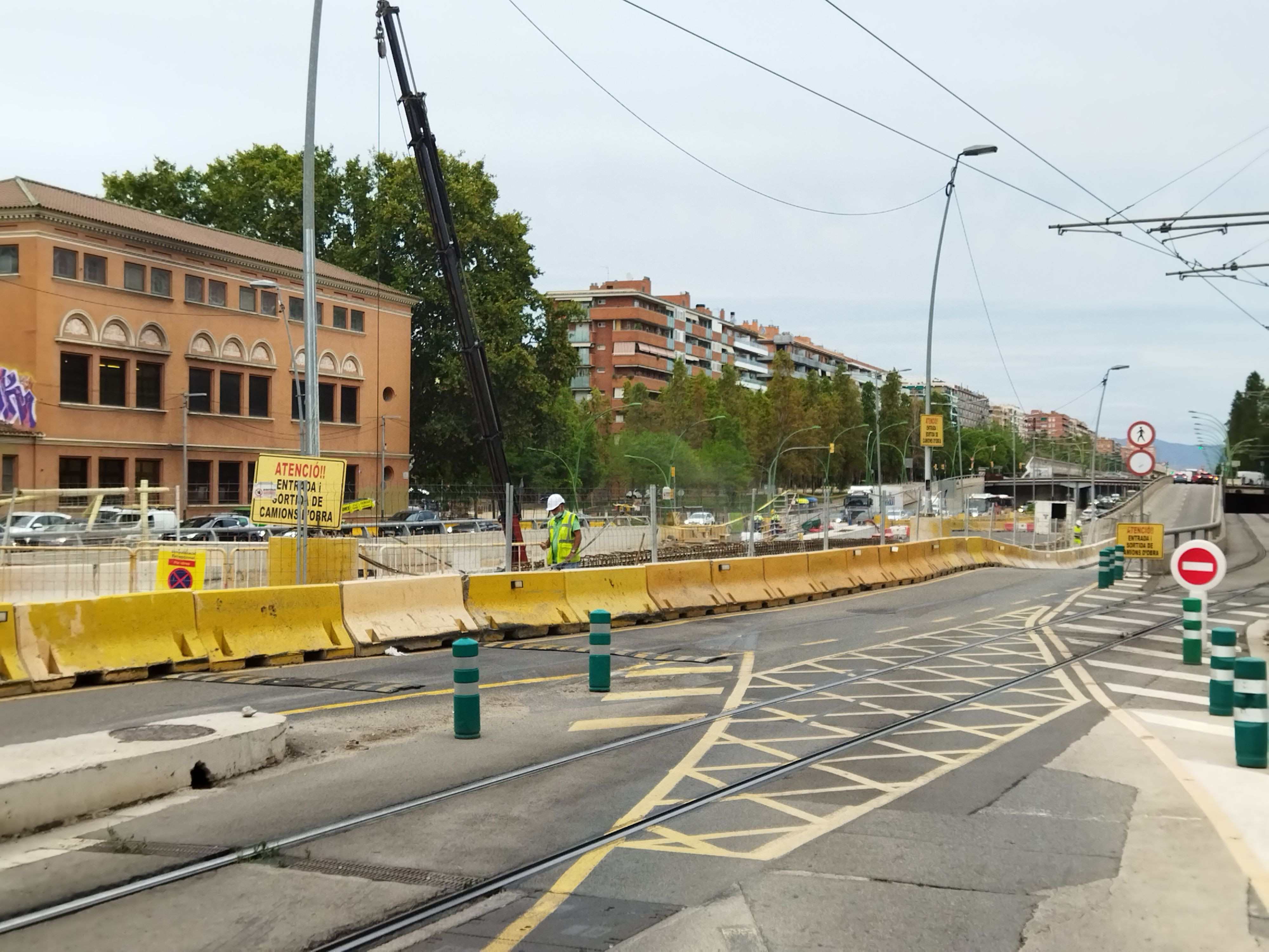 Obras en la Gran Via, en Glòries / METRÓPOLI - JORDI SUBIRANA