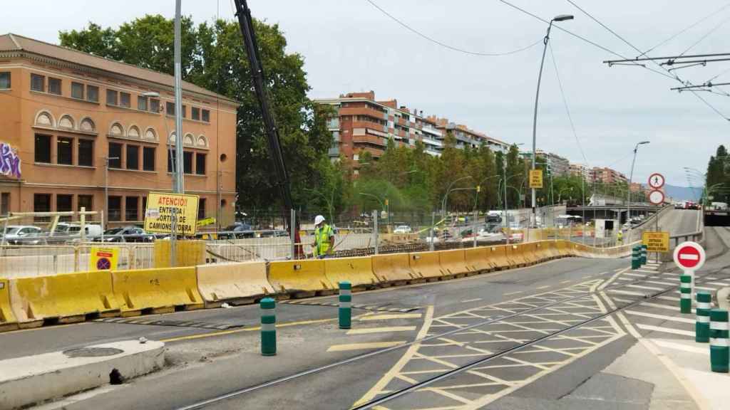 Obras en la Gran Via, en Glòries / METRÓPOLI - JORDI SUBIRANA