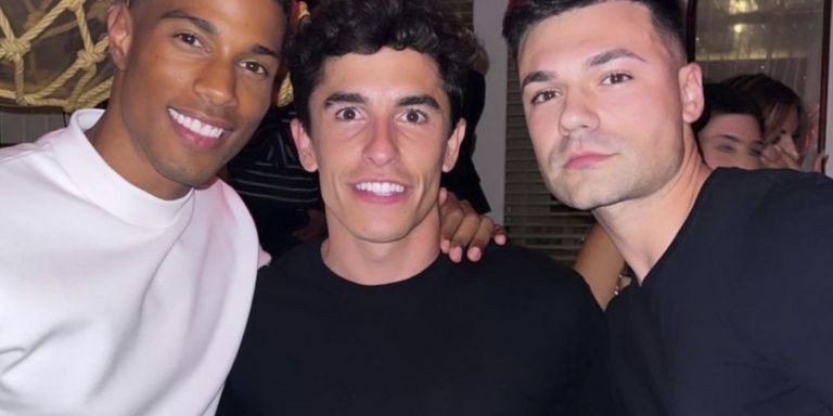 Marc Márquez junto a los influencers Jorge Javier Díaz y Pau Pérez / INSTAGRAM