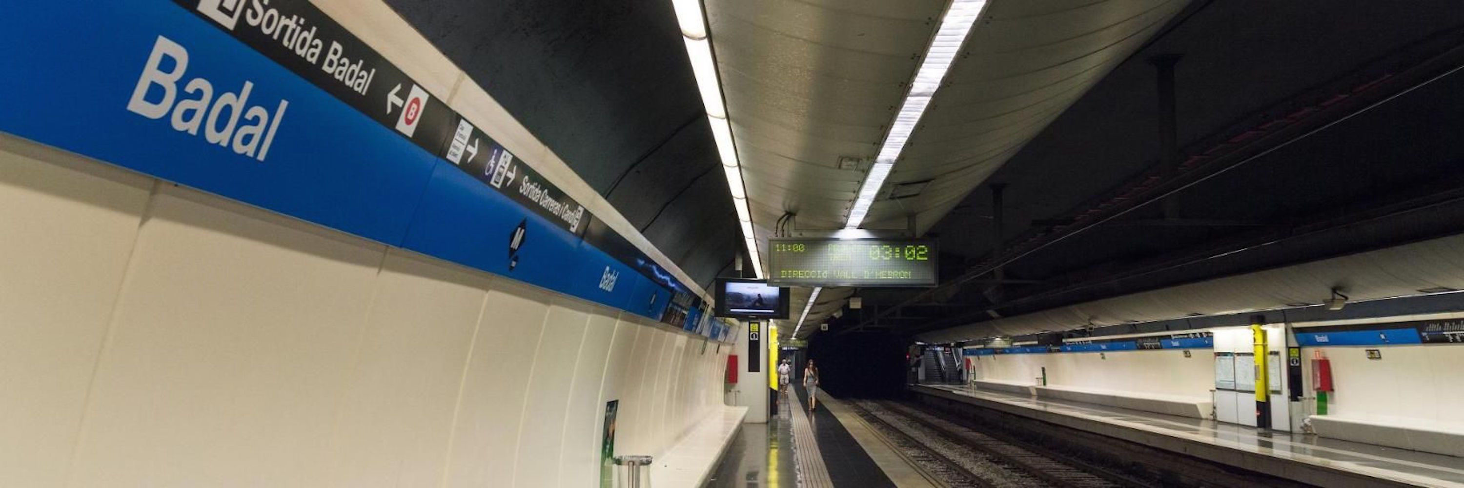 Estación de metro de Badal de la línea L5 en una imagen de archivo