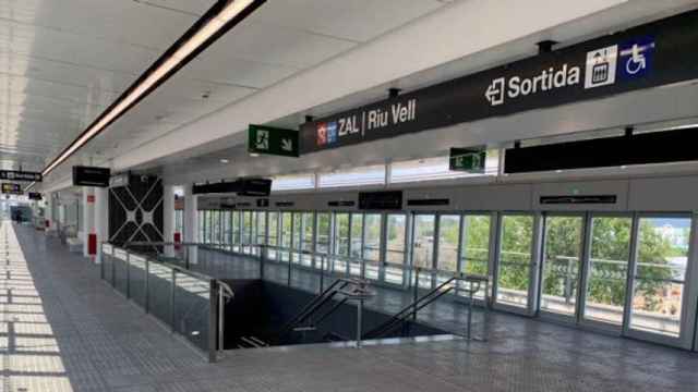La estación de ZAL/Riu Vell, una de las nuevas estaciones de metro que entran en funcionamiento esta semana / GENERALITAT DE CATALUNYA
