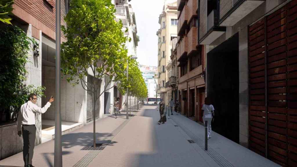 Así quedará la calle Ballester según una recreación digital del Ayuntamiento / AYUNTAMIENTO DE BARCELONA