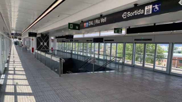 La nueva estación de metro de la L10 en la Zona Franca