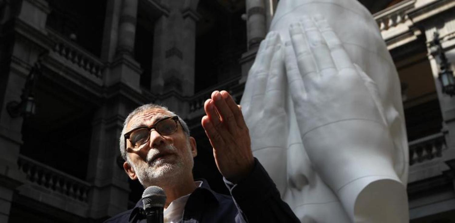 Jaume Plensa, durante la presentación de una de sus obras / EFE