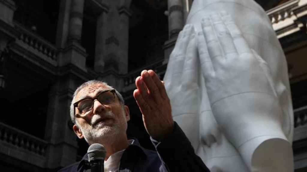 Jaume Plensa, durante la presentación de una de sus obras / EFE