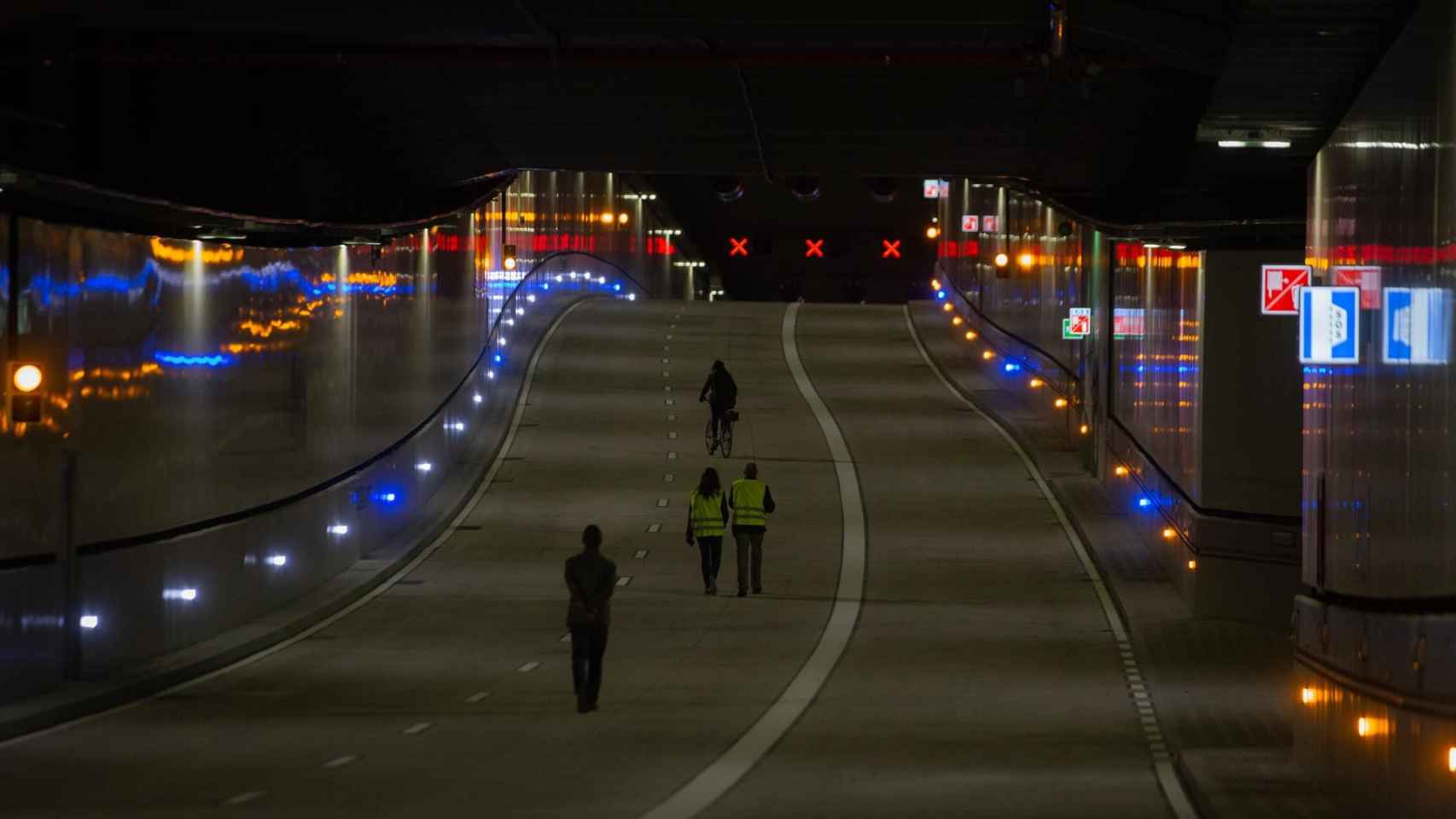 Interior del túnel de Glòries, a 3 de noviembre de 2021, en Barcelona, Catalunya (España) / David Zorrakino - Europa Press