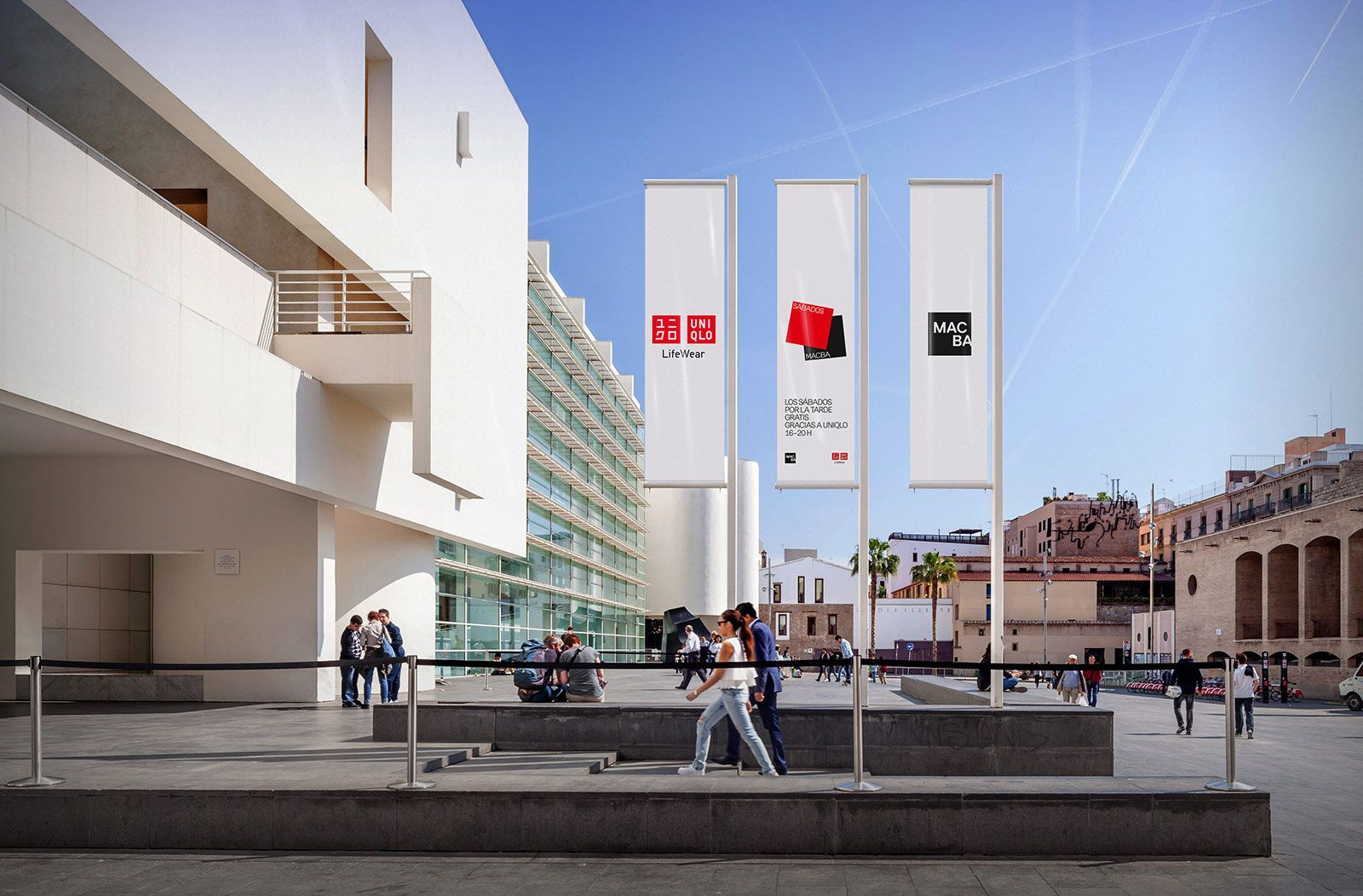 Exterior del Museo de Arte Contemporáneo de Barcelona (MACBA)