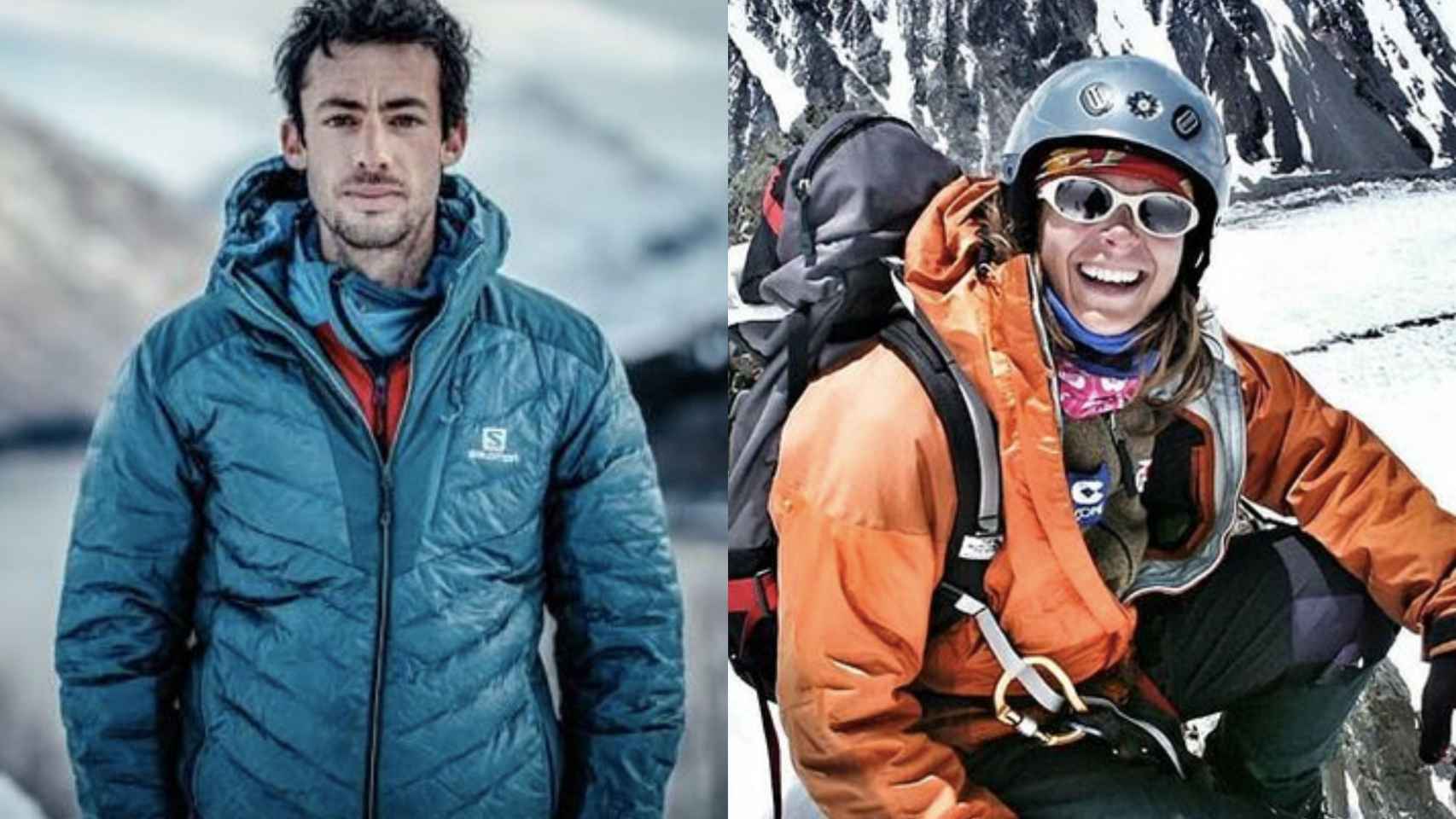 Kilian Jornet y Araceli Segarra en un 'collage' de Metrópoli