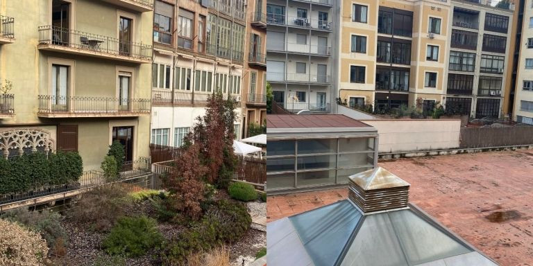 Patio interior de l'Ametller, visto desde la terraza de Servei Estació / METRÓPOLI