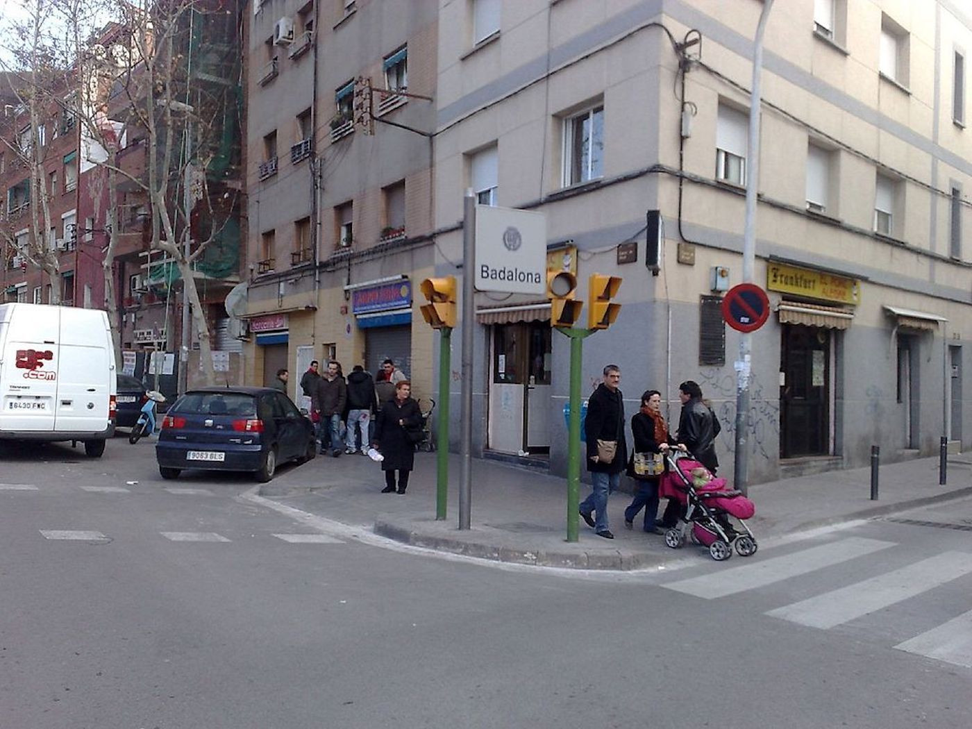 Una calle de la Pau, barrio de Badalona donde se podujo el hundimiento / WIKIPEDIA